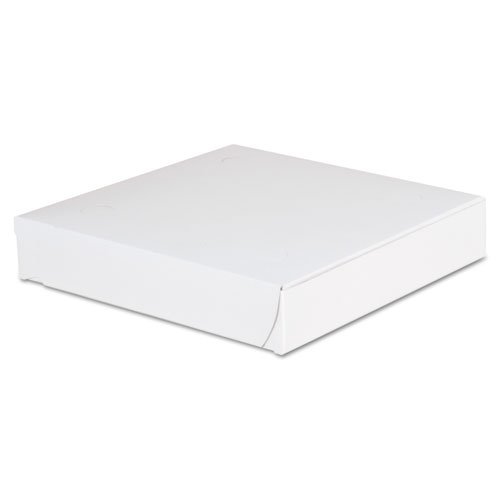 Lock-Corner Pizza Boxes, 8w x 8d x 1 1/2h, White