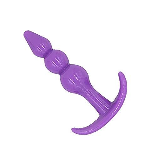 Bu~tt P~lu~g T-bar Base Kit - Training Toys - Erotic Games Role Play - Womens Stimulator - 4 pcs Beginners Anales Set - Best Idea for Gift to Him - Purple