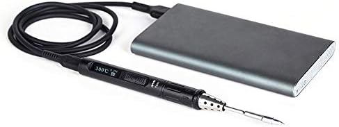 miaoqian170 USB Type Mini TS80 Portable Electric Soldering Iron Adjustable Temperature Digital Solder Station OLED Display