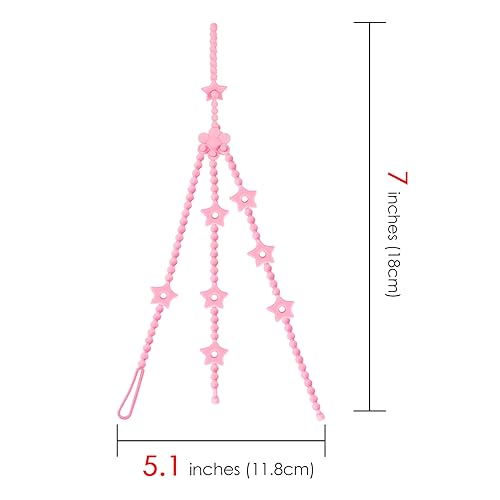 Adorila Toy Safety Straps, 1 Drag 3 Adjustable Silicone Toy Holder