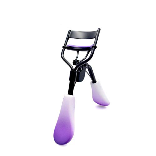 Beauty Plus - Eyelash Curler, Applicator, Available in 17 Models,Stainless Steel with Silicone Pad, for Perfect Curling and Applications, Professional Eyelash Curlers (Black Purple)