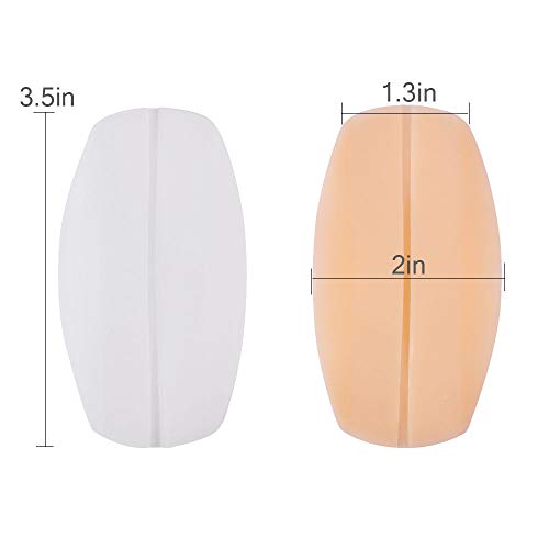Lady Up 4 Pairs Soft Silicone Bra Strap Cushions Holder Non-slip Shoulder Pads Ease Shoulder Discomfort