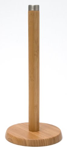 Lipper international 8036 bamboo standing towel holder with metal…