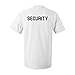 UGP Campus Apparel Security, Bouncer - Event Safety, Military, Law, Officer, Guard - Adult Cotton T-Shirt - 3X-Large - White
