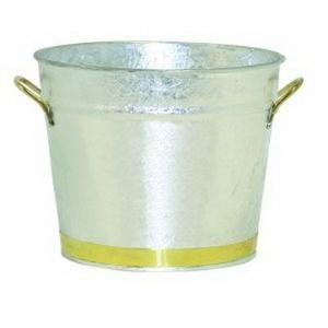 Pail with Brass Trim