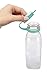 Ello Elsie Glass Water Bottle with Silicone Stopper, 22 oz, Coral