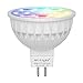 Mi Light MR16 Color Changing LED Spotlight WiFi RGB +CCT 4 Watt Warm White Dimmable (4W MR16)
