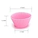 lavavida Silicone Baking Cups, 24 Pack, 6 Colors Cupcake Liners, Reusable & Nonstick mafinkappuke-ki Notebook