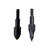 Z&S Steel 100 Grain 150 Grain Archery Field Points 5/16 inch Target Practice Broadheads for Bow Hunting 8-32 Screw in Bullet Points Arrow Tips for Compound Bow Recurve Bow 12 Pack