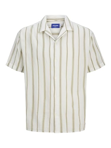 JACK & JONES Jortavira Luke Stripe Camiseta SS Jnr para Hombre, Cloud Dancer, 14 años
