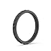 Enso Rings Stackable Pyramid Silicone Wedding Ring – Hypoallergenic Unisex Stackable Wedding Band – Comfortable Minimalist Band – 2.5mm Wide, .8mm Thick Obsidian Black. Size: 7