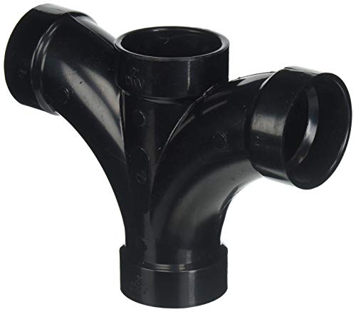 Genova 82620 Double Dwv Fixture Tee, 2 In, Hub, Abs