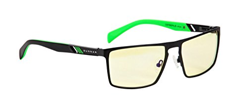 GUNNAR Gaming and Computer Eyewear /Razer Cerberus, Amber Tint - Patented Lens, Reduce Digital Eye Strain, Block 65% of Harmful Blue Light