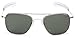 Randolph Aviator Square Sunglasses, 58, Bright Chrome, Bayonet, AGX Lenses