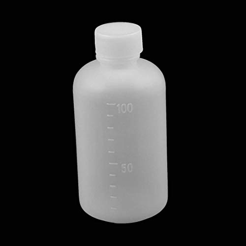 GDGY 20Pcs 100Ml 3.4OZ PE Plastic Empty Small Mouth Graduated Lab Chemical Container Reagent Bottle (100ML20 Pcs)