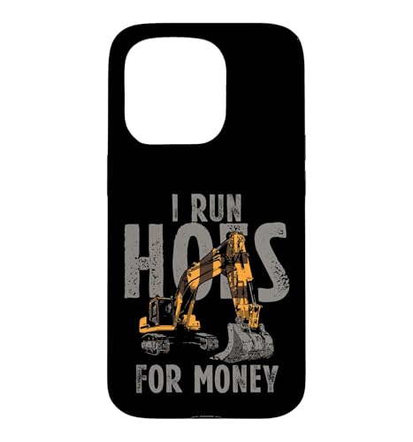 Construction Worker Digger Heavy Equipment Excavator Case for iPhone 15 Pro