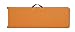COSCO 6 ft. Indoor Outdoor Center Fold Tailgate Bench with Carrying Handle, Orange Bench Top, Black Frame, 2-pack