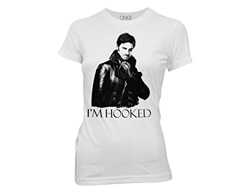 Ripple Junction Once Upon A Time I'm Hooked Junior T-Shirt Large White
