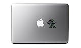 Retro 8-Bit Green Master Chief (Gun) Decal from Halo for MacBook, iPad Mini, iPhone 5S, Samsung Galaxy S3 S4, Nexus, HTC One, Nokia Lumia, Sony, Blackberry