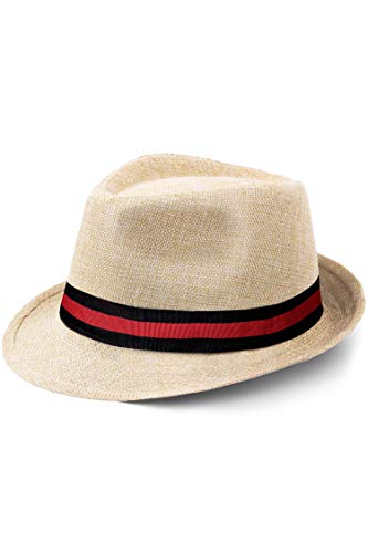 BABEYOND 1920s Panama Fedora Hat Cap 