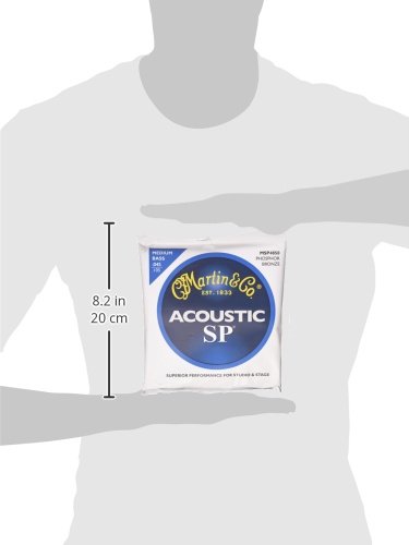 Martin MSP4850 SP Phosphor Bronze Acoustic Bass Strings, Medium