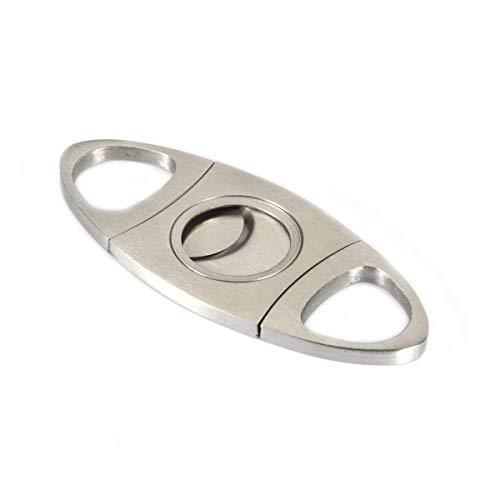Cigar Cutter Stainless Steel Guillotine Double Cut Blade Gifts for Men