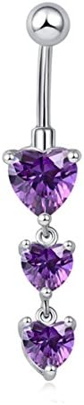 YiYi Operation Long Dangle Bar Belly Button Navel Ring for Women Body Piercing