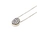 Humble Chic Women's Simulated Druzy Drop Necklace Gold-Tone Delicate Bezel Pendant