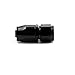 X AUTOHAUX 2pcs Black Aluminum Alloy 8AN Straight Swivel Car Fuel Oil Hose End Fitting