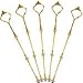 AEXGE 5 Sets 3 Tier Crown Cake Stand Holder Fruit Candy Biscuit Desserts Plate Tiered Serving Stand Hardware Holder for Wedding and Party (Plates Are NOT Included) (Golden)