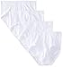 Dockers Men's 4 Pack Fly Front Full Rise Brief, White