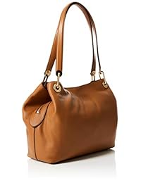 Michael Kors Raven - Bolso bandolera de piel grande, diseño de Acorn