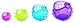 FusionBrands CoverBlubber, Multicolored 4 Piece Set -Stretchable, Silicone Covers For Food Storage to Cling Onto Most Food Items & Containers -Refrigerator/Freezer Use Only - Small/Medium/Large/XLarge