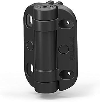 Amazon Com Safetech Hardware Self Closing Vinyl Gate Hinges For Metal Wood Aluminum Fencing Garden Pool Gates Heavy Duty Tension Adjustable Perfect 187lbs Black Home Improvement