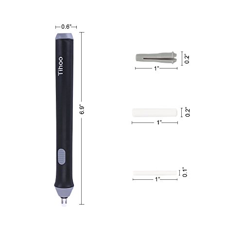 WLIVE Electric Eraser Kit - Portable Rubber Eraser with 22 Eraser Refills, Auto Pencil Eraser for Artist Drawing, Painting, Sketching, Drafting, Architectural P (Black)