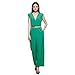 Amoin Women V Neck Sleeveless Design Solid Color Casual Elegant Jumpsuit
