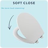 Croydex Capri Oval Soft Close Toilet Seat Quick Release Heavy Duty White view 2