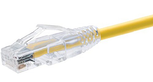 Unirise Usa Clearfit Slim Cat6 Patch Cable, Snagless, Yellow, 7ft CS6-07F-YLW