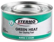 Sterno Green Heat 2 Hour Ethanol Gel Chafing Dish Fuel - 72 per case.