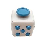 Maggift Fidget Cube Dice toy Stress Cube relieve Anxiety (White-Blue)