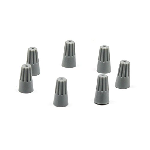 WINOMO 100 PCS Wire Connectors Cable Block Quick Screw Joints Spiral Pressure Line Caps (Grey)