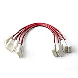 HitLights LED Light Strip Connector, 8mm Single Color 3528-6 Inch Any Angle Strip to Strip, 4 Pack