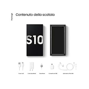 Samsung Galaxy S10 Smartphone, Display 6.1" Dynamic AMOLED, 128 GB Espandibili, RAM 8 GB, Batteria 3400 mAh, 4G, Dual SIM, Android 9 Pie, Nero (Prism Black) - immagine 6