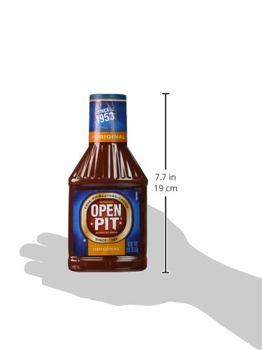 Open Pit Lover's Barbeque Sauce Variety Pack with 4 Flavors: Original, Honey, Hickory, Apple Whiskey