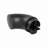 Wall Return, Satin Black Finish, ADA Compliant, Clip in Place with Set Screw, for Promenaid Handrail System Only