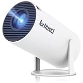 Mini Projector, 4K 1080P Support Portable Projector with Dual Band WIFI6 and Bluetooth 5.2 Android 13, Auto Keystone Correction, 180° Rotatable, 40"-150" Screen Video Projector