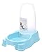 MaruPet Pet Water Feeder Dispenser, Automatic Pet Waterer,Dog Cat Water Food Combo,Pet Water Dispenser Station,Automatic Gravity Water Drinking Fountain Bottle Bowl Dish Stand 1200ml Bluethumb 1