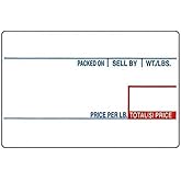 VisionTechShop LST-8010 Printing Scale Label, 58 x 40 mm, UPC 12 Rolls of 700 Labels