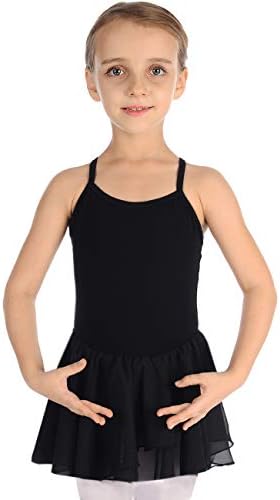 MdnMdToddler Girls Ballet Dance Leotards Skirt Ballerina Ballet Outfit Dresses Camisole Puff Sleeve