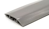 6.5 Feet Cable Protector + Cord Cover &mdash; Durable Gray PVC is Flexible, Odor Free, Easy to Unroll and Open &mdash; Conceal Wires at Home, Office, Warehouse, Workshop, Concerts